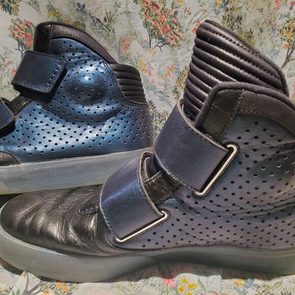 Nike Shoes Mens 11 Black Flystepper 2K3 Prm High Top Hook Loop Strap